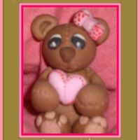 I Give You My Heart &lt;3 I made this Teddy, about 2 inches tall, last night with 50/50 mix to practice, I see a few flaws but that just means the next one will be...