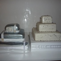 Silver Duo Silver Dragees and Silver airbrush paint!