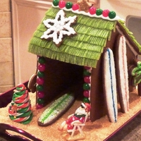 Gingerbread Surf Shack My husband is an avid surfer, so he gets his own palapa every Christmas!