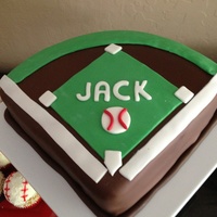 Baseball Field Cake 
