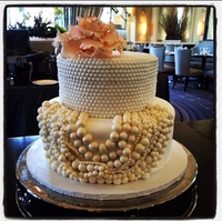 Bridal Shower Cake Copied A Pinterest Pic From Sis In Law To Be Wish I Could Credit For Design I Made The Molds Myself For The Pearls P Bridal shower cake. Copied a Pinterest pic from sis in law to be, wish I could credit for design!! I made the molds myself for the pearls (...