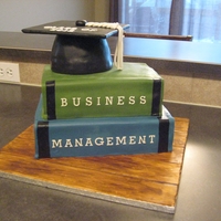 Stack Of Books Made this cake for a friend who just graduated from University. TFL