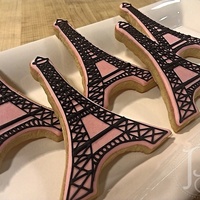 Pink Eiffel Tower Cookies 