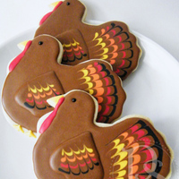 Turkey Cookies For A Thanksgiving Luncheon Turkey cookies for a Thanksgiving luncheon.