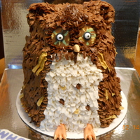 Attempt At Carving An Owl For Future Dils Birthday Chocolate Cake With Peanut Butter Creme Filling Feathers Are Done With Various Attempt at carving an Owl (!?) for future DIL's birthday. Chocolate cake with peanut butter creme filling. "Feathers" are...
