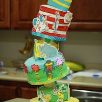 Isaiah's Birthday Cake I made this for my son's 1st birthday. First time using the caddy wompus stand.