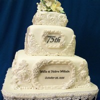 75Th Diamond Anniversary Cake
