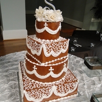 Chocolate Brown With Scrolls 