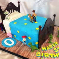 The Board Is Scrapbook Paper Covered In Clear Contact Paper The Bed Rails Were Cut From Gum Paste And The Rest Is Mmf With Purchased Figure... The board is scrapbook paper covered in clear contact paper. The bed rails were cut from gum paste and the rest is MMF with purchased...