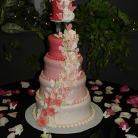 Roses And Butterflies A 12 10 8 6 with a 4 on pillars. All hand scupted roses and butterflies. Thanks for looking!!