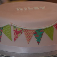 Bunting Cake To Match The Bunting On All The Stationary Bunting Cake to Match the Bunting on all the stationary