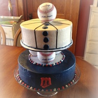Minnesota Twins Birthday Cake 3 Baseballs Separate The 2 Tiers Minnesota twins birthday cake. 3 baseballs separate the 2 tiers.