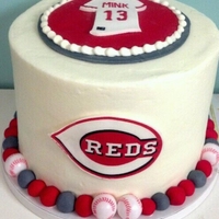 Reds Themed Cake 