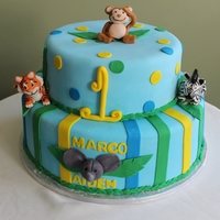 Jungle Cake All animals are fondant