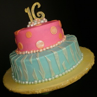 Sweet 16 Diva Fondant covered Sweet 16 Diva