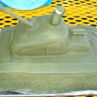3D Tank Cake For 5 Year Old Army Themed Birthday Party My five year old wanted an army themed birthday cake. I got the idea from several pics gleaned from the internet, including a tank cake...