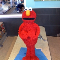 3D Elmo Cake With Internal Structure Of Pvc Pipe This is my 3rd elmo cake attempt. I am getting better, I think, though I would like to give it one more go! This was for my son's 2nd...