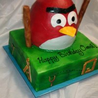 Angry Bird *a complete cake angry bird with fondant accents