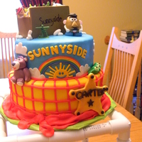 Toy Story Cake/cupcakes This was such a fun cake to make! This was for a 2 yr old boy's birthday. I used several ideas from cakes on CC and mixed them up to...