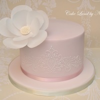 Wafer Paper Flower Cake 
