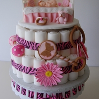 My Baby Shower Cake Made my own baby shower cake since I had a bad experience with the previous babyshower store bought cake...