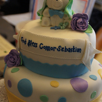 Teddy Bear Christening Cake 