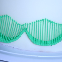 My First Time Doing String Work This was a dummy cake I practiced on. I would have taken a picture of the whole thing b/c I actually did do string work around the whole...