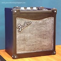 Stand Up Electric Guitar Cake
