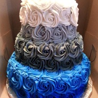 Ombre Cake (University Of Memphis Colors) 