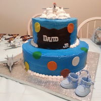 This Was For A Baby Boy His Daddy Works On Airplanes The Inside Was Blue This was for a baby boy. His daddy works on airplanes. The inside was blue.