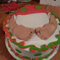 Baby Girl Bottom Cake This was my first attempt at this kind of cake.