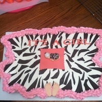 Zebra Cupcake Cake For A Baby Shower 37 cupcakes made into a cake. My first cupcake cake. Gumpaste baby made from mold.