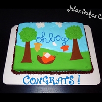 Baby Boy Shower Cake 