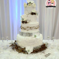 Rustic Elegance Wedding Cake 