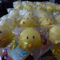 Easter Chicky Pops I was inspired to make these Chicky Pops after seeing them in a book called Cake Pops. TFL.