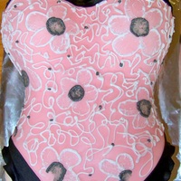 Classy Lingerie Cake My first attempt at this type of cake and brush embroidery. Turned out very prettier than expected--customer wanted black on the cake :)...