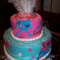 Pink & Blue Owl 