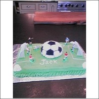 Soccer Cake I made this this cake for my grandson's 4 birthday!