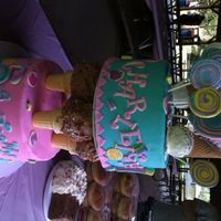 Candy And Ice Cream Birthday Not sure why it turned sideways, but....This is CC inspired for my 2 granddaughters who have May birthdays :)