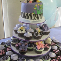 Zoo Cupcakes Zoo themed cupcakes for a babyshower