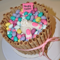 Easter Basket I saw so many cute photos on cake central of a bunny head first into a candy basket, I thought it was so cute I had to make it. My kids...