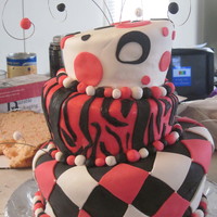 Topsy Turvy This is a picture of a cake that I made for my sister-in-law's college graduation.