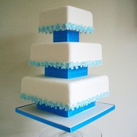 Blue Hydrangea Wedding Cake For my portfolio