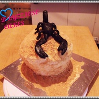 Cupcake Giant With Scorpio Fondant Icing Butter And Sugar Coockie cupcake giant with scorpio fondant icing butter and sugar coockie