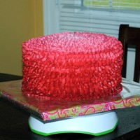 Graduated Color Ruffle Cake Graduated color ruffle cake - dark to light