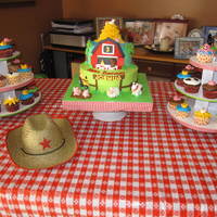 Little Farm Cake And Cupcakes