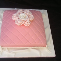 Pillow Cake 1st attempt at a carved pillow cake! Trying not to waste a lot of cake by not carving into the sides!! Sure to do better next time!