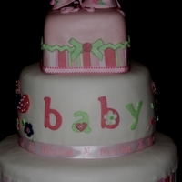 Pink Baby Shower Cake Pink baby shower cake