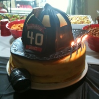 40Th Birthday For Firefighter Thanks to several other members of this site for the inspiration.This is a marble cake w/ chocolate pudding filling, chocolate frosting...