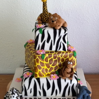 Jungle Theme 2Nd Bd Cake 